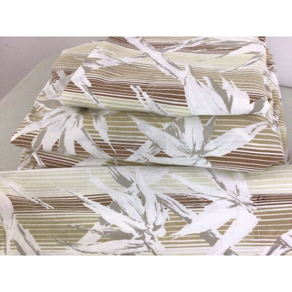 Vintage Mid Century Floral Sheet Set & Matching Pillowcases Full Size - Picture 3 of 5